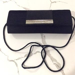 Black evening clutch